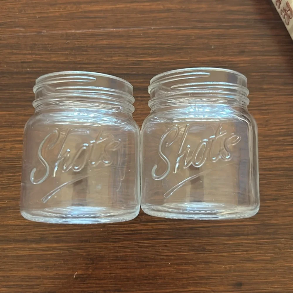 Mason Jar Shot Glass Set - Clear